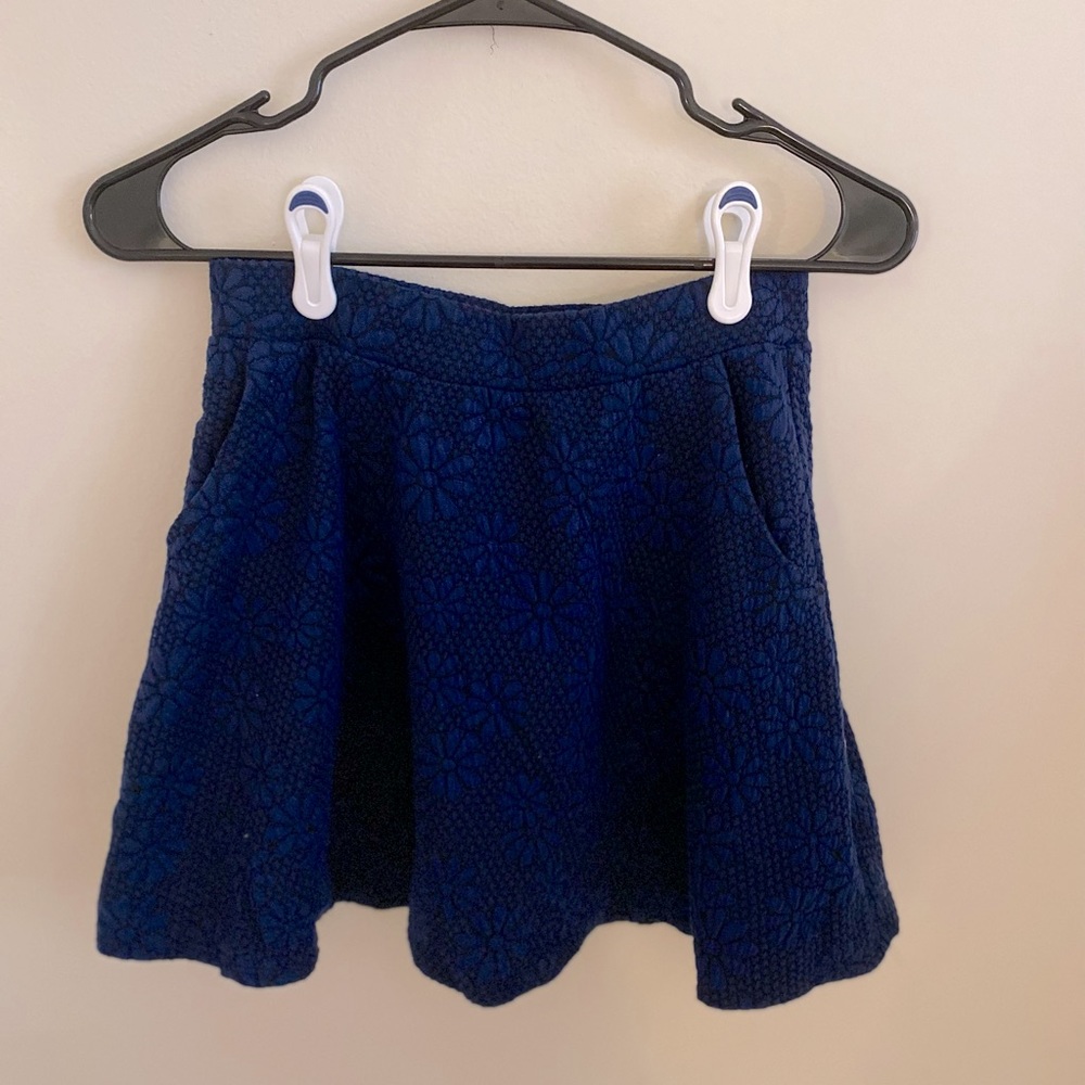 Floral circle skirt with pockets